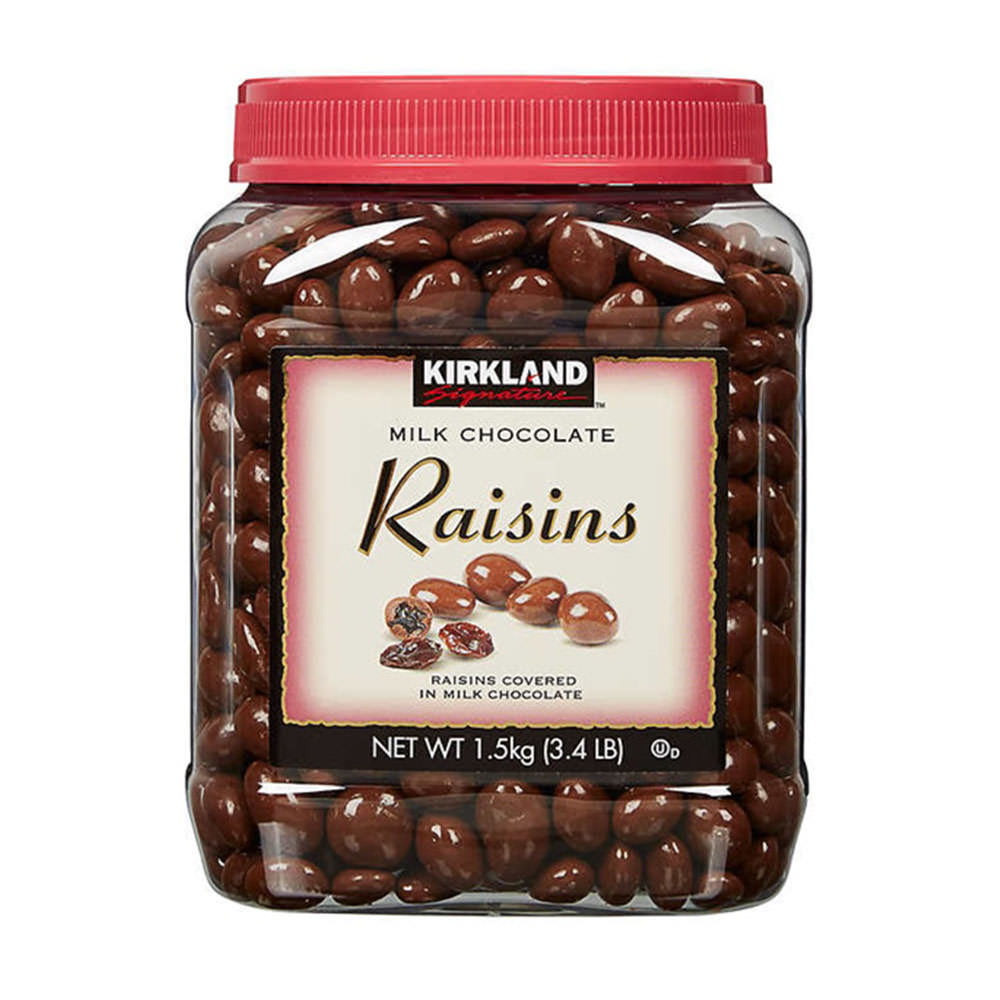 Socola nho Kirkland Signature Raisins, Milk Chocolate, 1.5kg OHCANADA - MUA  HÀNG CANADA
